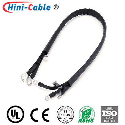 Black Heat Shrinkable Tube DC 14AWG Power Supply Harness
