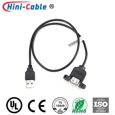 USB 2.0 Socket Female To Male 550mm Data Transmission Cable