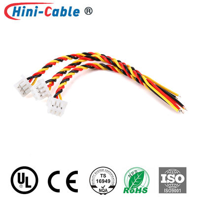 RoHS 1.25mm 3Pin UL 1061 26AWG PCB Connector Wire