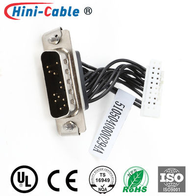 26AWG 1.25mm 16Pin 65mm Computer Wire Harness