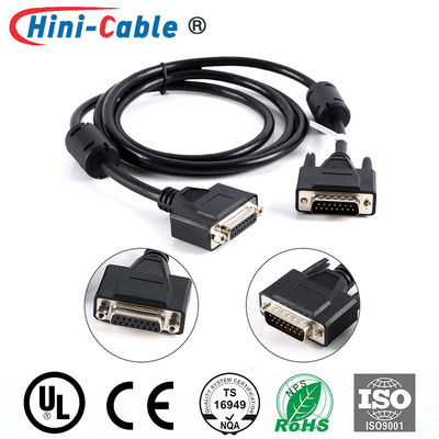Shielded Magnet Ring 1500mm PC Monitor Connection Cable