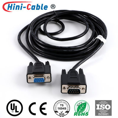 D-SUB 9Pin Male To Female 28AWG Computer Monitor Connection Cable