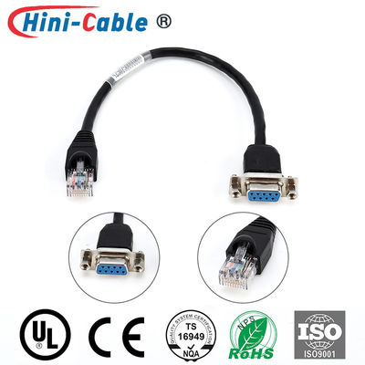 D-SUB 9Pin To AMP 8P8C 300mm Computer Monitor Cables