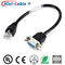 D-SUB 9Pin To AMP 8P8C 300mm Computer Monitor Cables