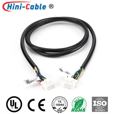 Shielded JST 2.5mm 2x6Pin 1300mm Electrical Cable Harness