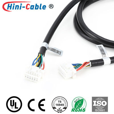 Shielded JST 2.5mm 2x6Pin 1300mm Electrical Cable Harness