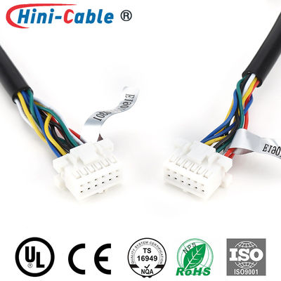 Shielded JST 2.5mm 2x6Pin 1300mm Electrical Cable Harness
