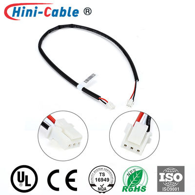 Black Heat Shrinkable Tube 2.0mm 3Pin Industrial Wire Harness