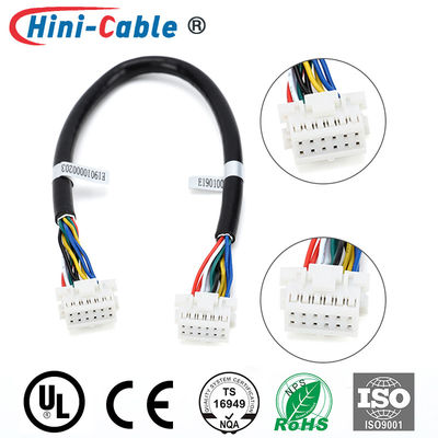 2.5mm 2x6Pin Male To Male 22AWG Industrial Wire Harness
