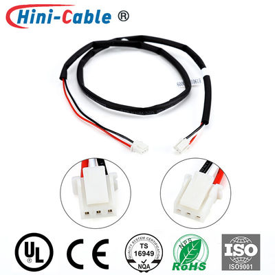 Male To Male 2.0mm 3Pin 22AWG Industrial Wire Harness