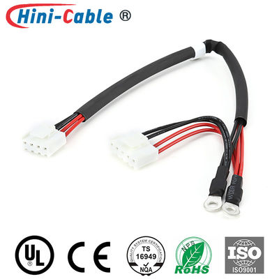 Tinned Ring Terminals to JST Pitch3.96mm 4Pin &amp; 5Pin with Heat-shrinkable Tube Main Power Output Wire Harness Assembly