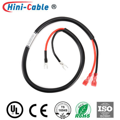 Fully-insulated Blade Terminals to Spade Bare Terminals(2-4S) with PVC Jacket Power Output Cable