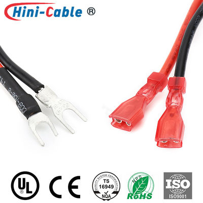 Fully-insulated Blade Terminals to Spade Bare Terminals(2-4S) with PVC Jacket Power Output Cable