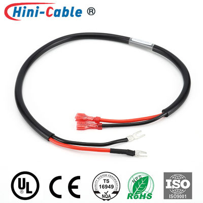 Fully-insulated Blade Terminals to Spade Bare Terminals(2-4S) with PVC Jacket Power Output Cable