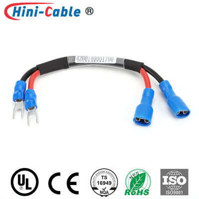 Plug Spring Terminals(SFB-T205[8]) to Insulated Spade Terminals with Heat-shrinkable Tube Power Output Wire