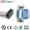 D-SUB 9Pin with Screw to IDC 2x5Pin Flexible Flat Ribbon with Red Side Signal Transmission Connecting Wire Assembly