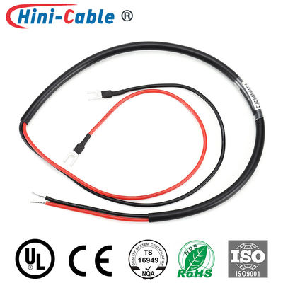 Spade Bare Terminals To Tinned End 22AWG Power Supply Wire