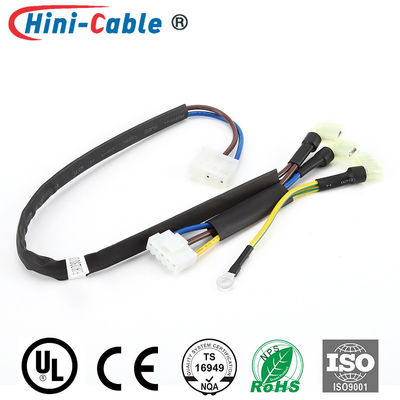 Flag with Lock Plug Spring Terminals to Double CJT Pitch3.96mm 5Pin and Ring Terminal AC Power Input Wire Harness