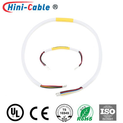 White Heat Shrink Tube 24AWG 130mm Computer Wire Harness