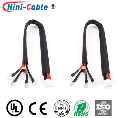 Non Insulated Ring Terminals 2.0mm 4Pin Custom Power Cable