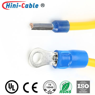 Yellow UL1015 18AWG 110mm Custom Power Cable