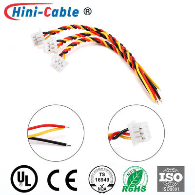 RoHS 1.25mm 3Pin UL 1061 26AWG PCB Connector Wire