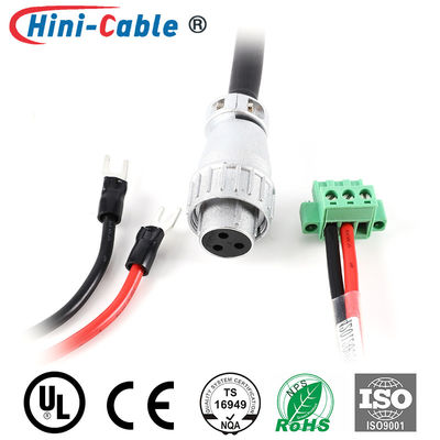 IATF16949 5.08mm UL1015 12AWG 3 Pin Wiring Harness