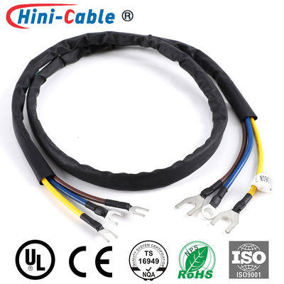 Spade Terminals to Spade Terminals &amp; Ring Terminal with Heat Shrink Tube Power Output Wire