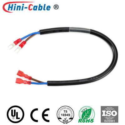 Nylon-Fully Insulated Female Terminals to Vinyl-Insulated Spade Terminals with PVC Jacket Power Output Cable