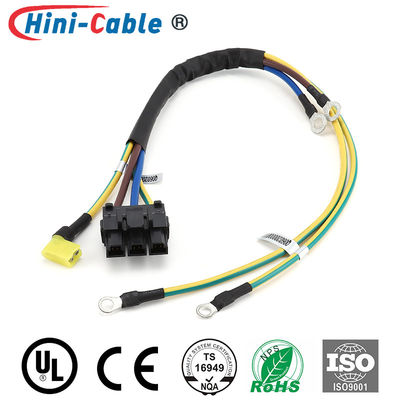UL1015 18AWG Power Connection Wire 3pin Female Ring Terminals