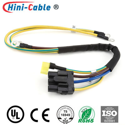 UL1015 18AWG Power Connection Wire 3pin Female Ring Terminals